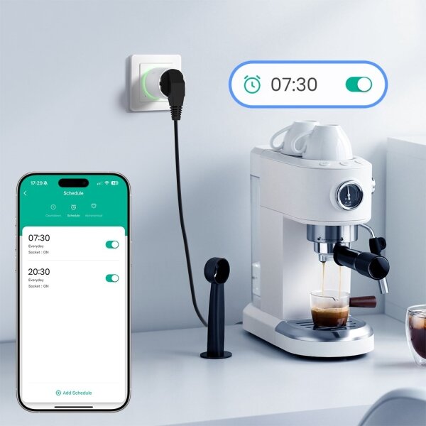 Immax NEO 07812L - Presa intelligente tipo E 3500 W Wi-Fi