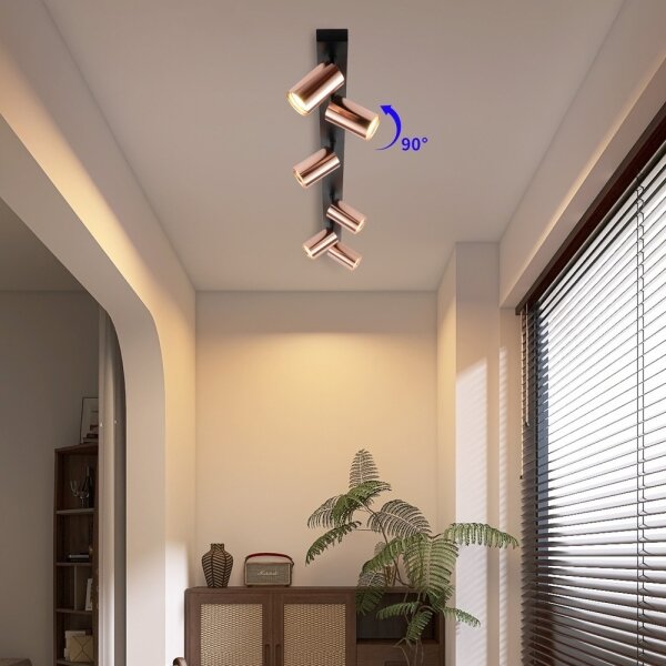 Immax NEO 08305L - Faretto PUNTO 6xGU10/9W/230V oro rosa