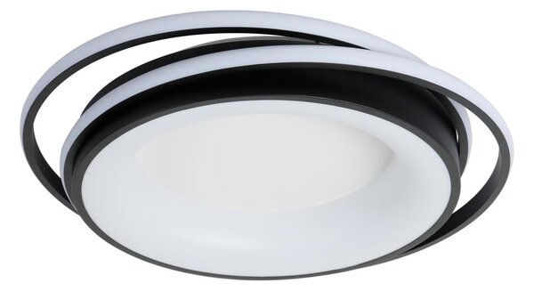 Brilagi - Plafoniera LED dimmerabile FLARE LED/84W/230V 47x51 cm nera + telecomando