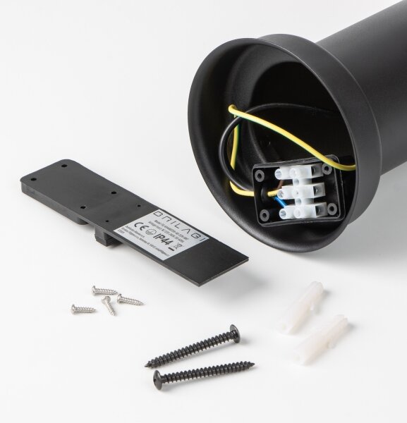 Brilagi - Lampada da esterno con sensore NOVA 1xE27/15W/230V 40 cm IP44 nera