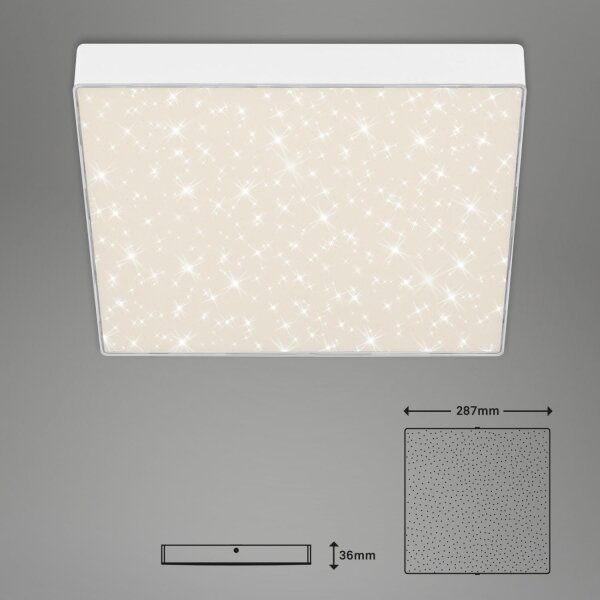 Briloner 7078-416 - Plafoniera LED STAR SKY LED/21W/230V 28x28 cm bianco