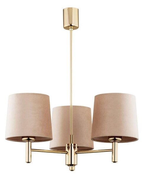 Argon 6109 - Lampadario su palo PONTE 3xE27/15W/230V beige