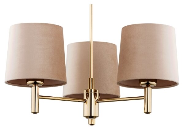 Argon 6109 - Lampadario su palo PONTE 3xE27/15W/230V beige