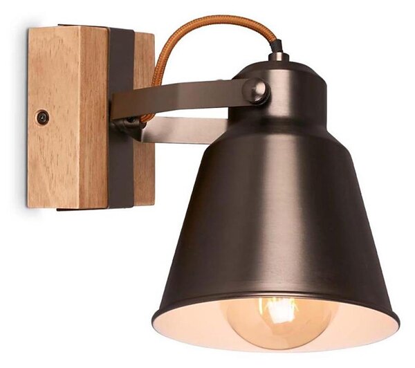 Briloner 2406-014 - Faretto da parete RETRO 1xE27/40W/230V marrone