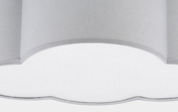 Plafoniera per bambini CLOUD MINI 2xE27/15W/230V grigio