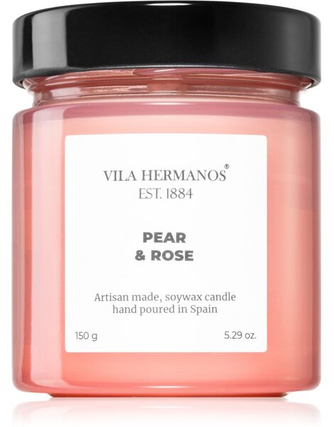 Vila Hermanos Apothecary Rose Pear & Rose candela profumata 150 g