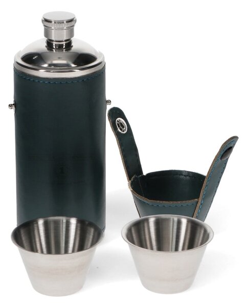 Set di borracce e bicchieri in acciaio inox blu scuro 3 pezzi 220 ml Spirit of Adventure - Rex London