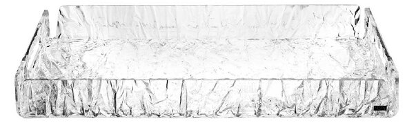 Vesta Vassoio grande in plexiglass delle linee moderne Like Water Plexiglass Ghiaccio Vassoi Moderni