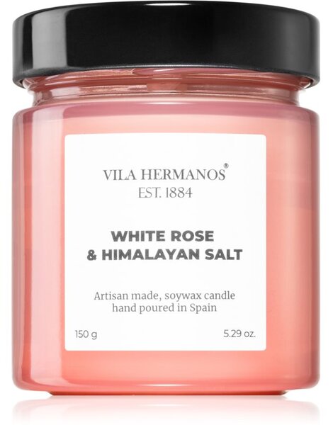Vila Hermanos Apothecary Rose White Rose & Himalayan Salt candela profumata 150 g