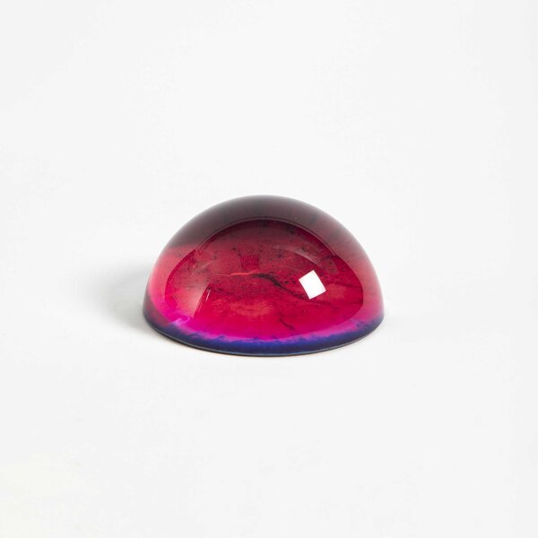 Vesta Fermacarte in vetro Hypnosis dal design moderno "Purple Desert" - Stone