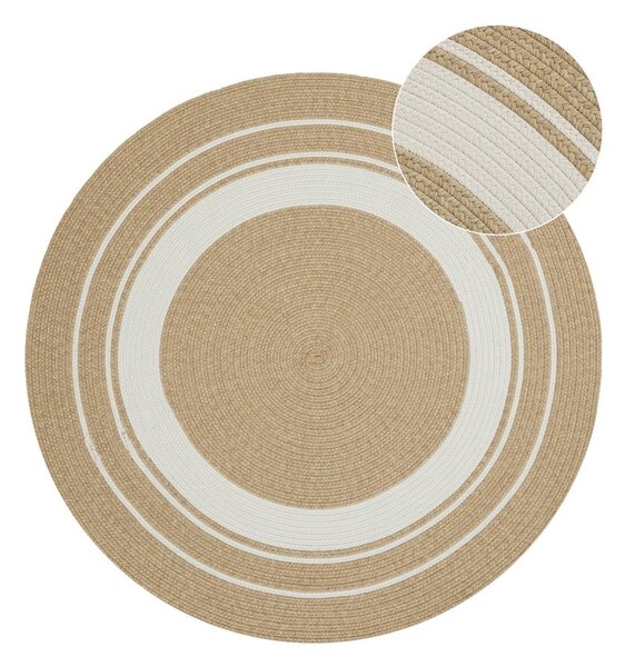 Tappeto rotondo per esterni in colore naturale ø 200 cm - NORTHRUGS
