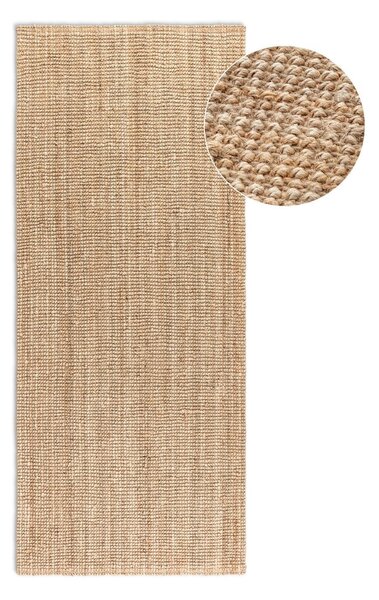 Passatoia di colore naturale in iuta 80x200 cm Bouclé – Hanse Home