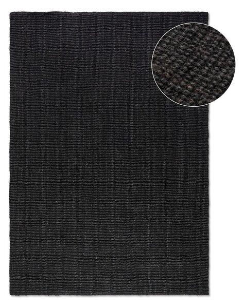 Tappeto nero in iuta 80x150 cm Bouclé – Hanse Home