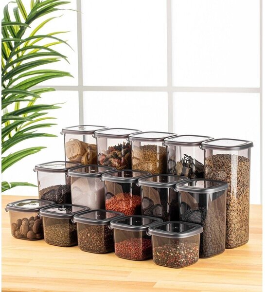 Set di contenitori per alimenti alimentari 15 pz Fresco – Hermia
