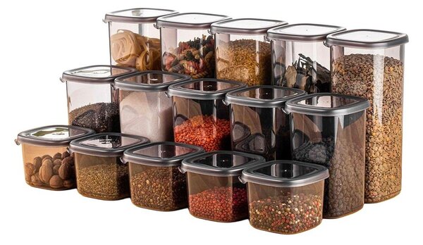 Set di contenitori per alimenti alimentari 15 pz Fresco – Hermia