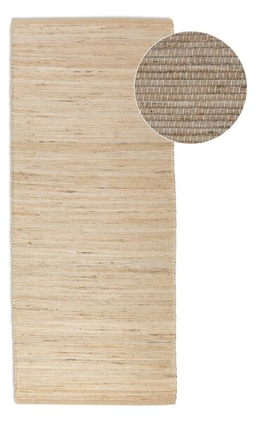 Passatoia beige in misto iuta tessuta a mano 80x200 cm Handloom – Hanse Home