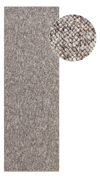 Passatoia grigia lavabile 80x240 cm Rocco Taupe – Elle Decoration