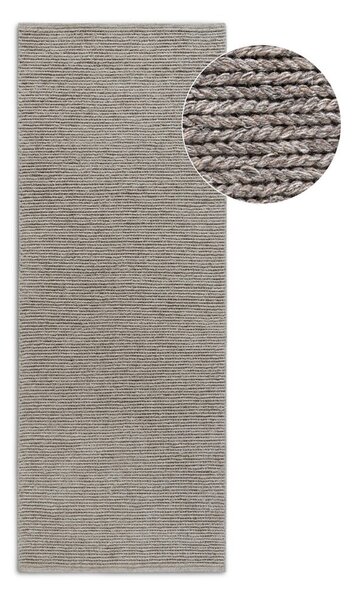 Passatoia marrone chiaro in lana tessuta a mano 80x200 cm Francois - Villeroy&Boch