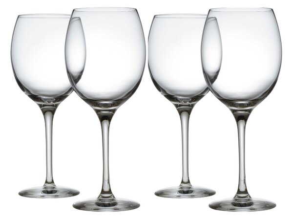 Alessi Set di 4 bicchieri per vini bianchi in vetro cristallino - Mami XL