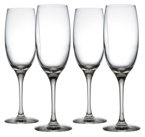Alessi Set di 4 bicchieri per spumanti e champagne in vetro cristallino - Mami XL