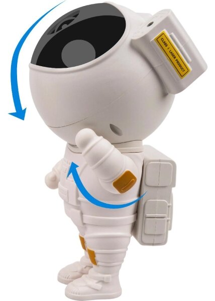Retlux - Proiettore LED per bambini 230V astronauta 23,3 cm + telecomando