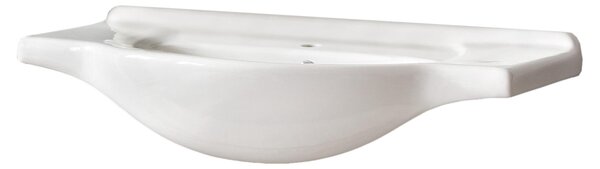 Lavabo da incasso in Vetroceramica CFP 85 cm, bianco lucido