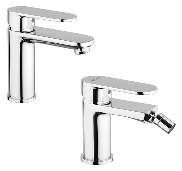 Set miscelatori Borea lavabo e bidet per piletta click clack Jacuzzi | Rubinetteria