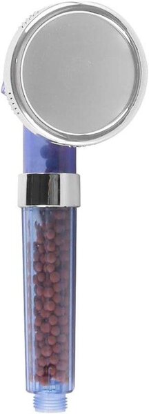 Soffione doccia potente con filtro a sfera e getto a pressione, 3 livelli, a risparmio idrico, acciaio inossidabile