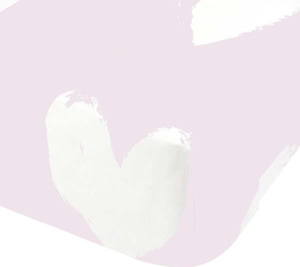 Lenzuolo per culla in flanella 70x140 cm Hearts - Catherine Lansfield