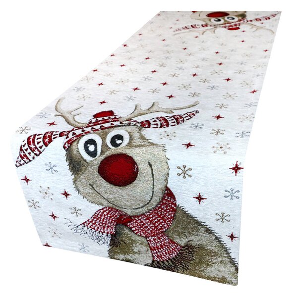 Runner Gobelin on allegro motivo renne Chenille IT031