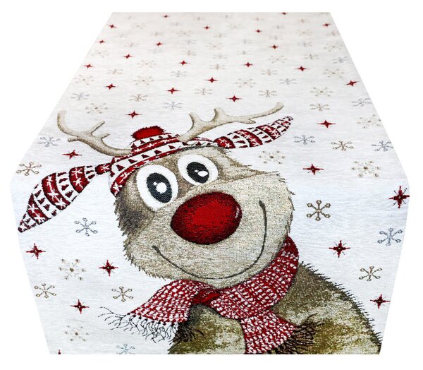 Runner Gobelin on allegro motivo renne Chenille IT031