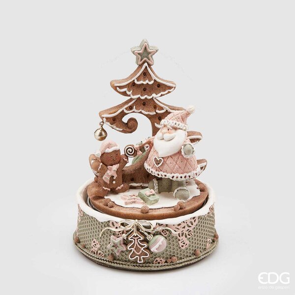 EDG - Enzo de Gasperi Decorazione natalizia albero di natale con babbo natale -