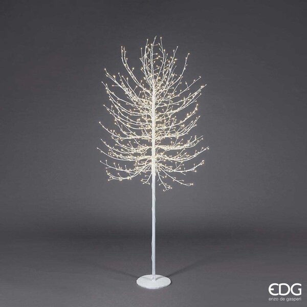 EDG - Enzo de Gasperi Decorazione natalizia Albero di Natale Faggio tronco lungo con 900 LED Bianco