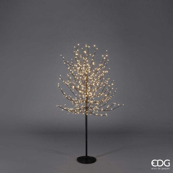 EDG - Enzo de Gasperi Decorazione natalizia Albero di Natale Faggio tronco lungo con 580 LED -