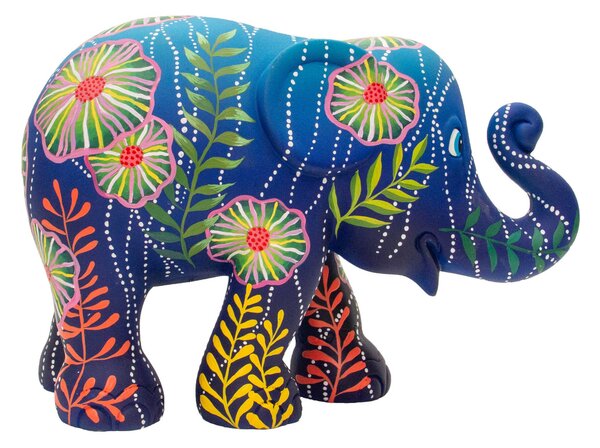 Elefantino soprammobile decorativo in ceramica