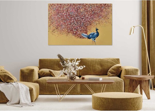 Agave Quadro contemporaneo figurativo dipinto a mano su tela "Segnali d'amore" 120x80 Tela,Cotone Dipinti su Tela Quadri per soggiorno
