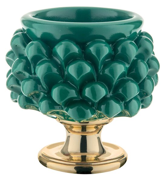 Bongelli Preziosi Vaso portapiantina dalle linee moderne Marmorino Verde Vasi Moderni,Vasi di Design