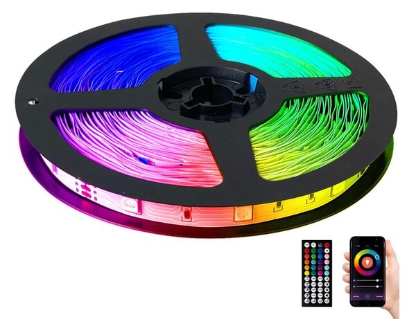 LED RGB Striscia dimmerabile LED/14W/230V 10 m + telecomando
