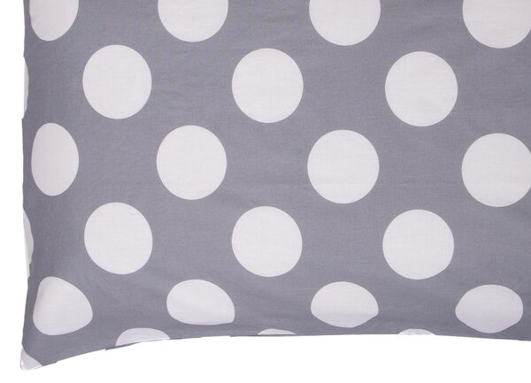 Completo letto lenzuola 100% cotone made in italy POIS GRIGIO - MATRIMONIALE