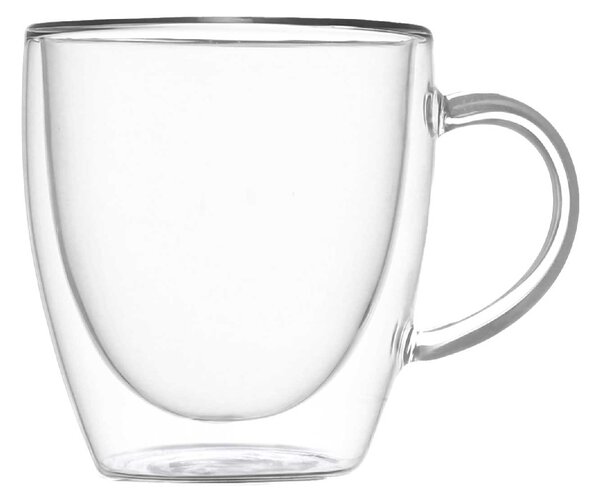Brandani Set 2 pezzi Mug in vetro dal design moderno -