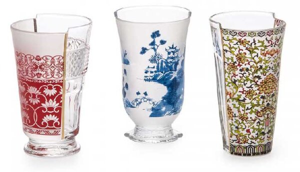 Seletti Bicchieri da cocktail in vetro dal design moderno "Clarice" - Hybrid