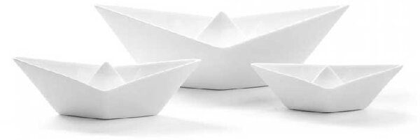 Seletti Scultura da tavolo in porcellana dal design moderno "My Boats" Memorabilia Porcellana Bianco