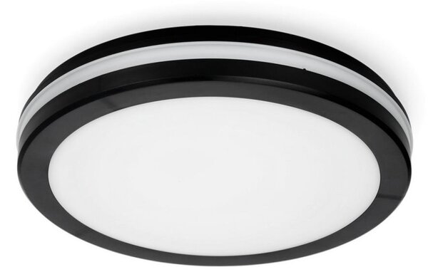 Plafoniera LED da bagno LED/18W/230V IP65 diametro 30 cm nero