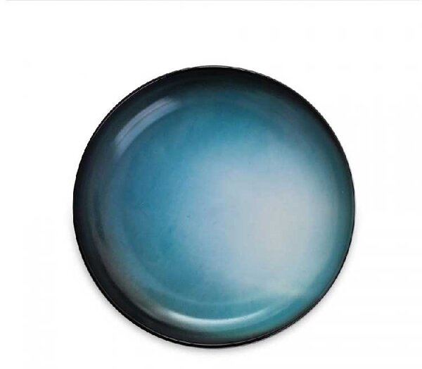 Seletti Piatto fondo in porcellana con finitura in bonzo "Uranus" - Cosmic Diner