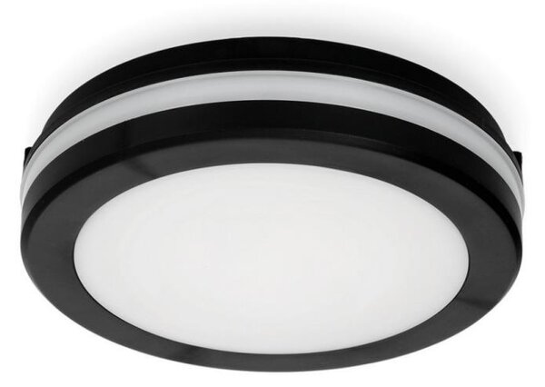 Plafoniera LED da bagno LED/12W/230V IP65 diametro 20 cm nero