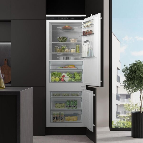 Hisense Frigorifero da Incasso Combinato Capacit 377 Litri Classe energetica D Raffreddamento No Frost colore Bianco - RB3B370SAWD1