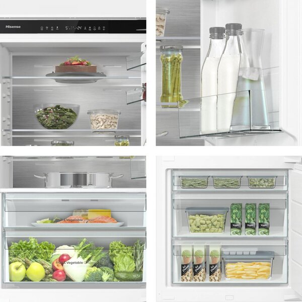 Hisense Frigorifero da Incasso Combinato Capacit 377 Litri Classe energetica D Raffreddamento No Frost colore Bianco - RB3B370SAWD1