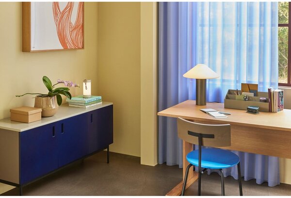 Tavolo da lavoro con piano in rovere 70x140 cm Forma - Hübsch