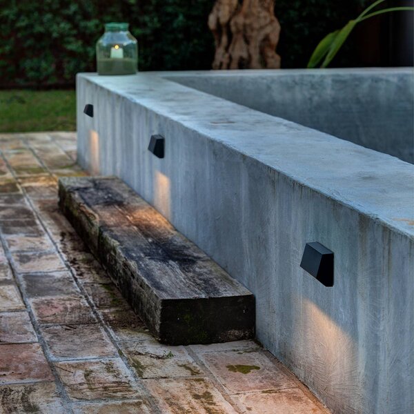 FARO BARCELONA Applique da esterni a LED Must, Alluminio / Grigio / Zincato, Plastica, Moderno, Applique LED da esterni