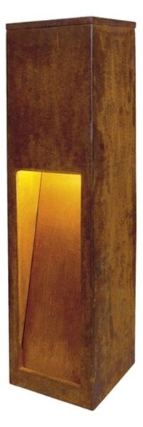 SLV Lampione da giardino RUSTY, Marrone / Ruggine, Metallo, Campagna / Rustiche, Lampada da esterni